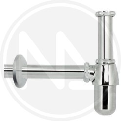 BOTTLE TRAP FOR washbasin IN CHROME METAL