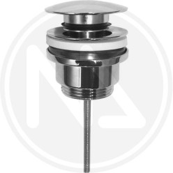 UNIVERSAL DRAIN VALVE CLICK CLACK BIG PLUG WITH CENTRAL SCREW