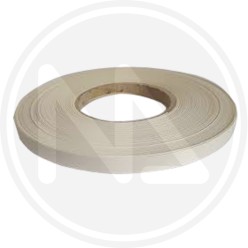 pre-glued melamine border for shelves OPAQUE WHITE