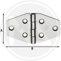 stainless steel HINGE FOR NAUTIC FURNITURE "854 IN" INOX
