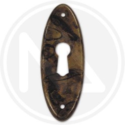 anTIQUE BRASS furniture keyhole limpet vertical 30655z