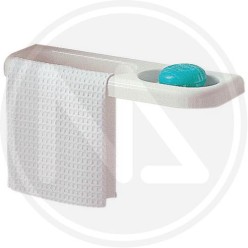 durolite Bath towel bar with soap dish