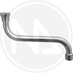 CANNA PER RUBINETTO A "S" CON AREATORE UNIVERSALE