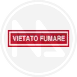 adhesive signs for informations RED COLOUR "VIETATO FUMARE"