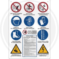 CARTELLO PER CANTIERE "norme di sicurezza"