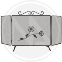 WROUGHT IRON fire screen "LIMOGES"