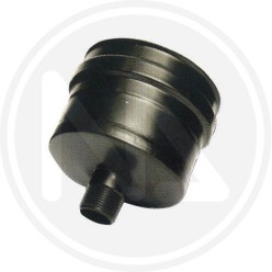 TAPPO ANTICONDENSA APERTO PER TUBO STUFA PELLET ACCIAIO INOX NERO
