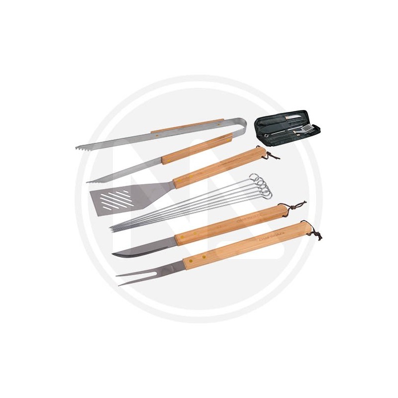 BARBECUE TOOLS WITH FABRIC BAG in set of 10 pcs CAMPINGAZ