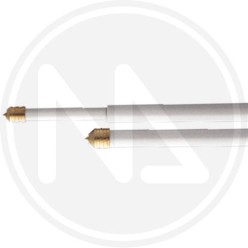 bris bris A MOLLA in acciaio plasticato bianco-ottone