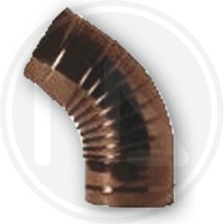 brown pipe with a bend for stove