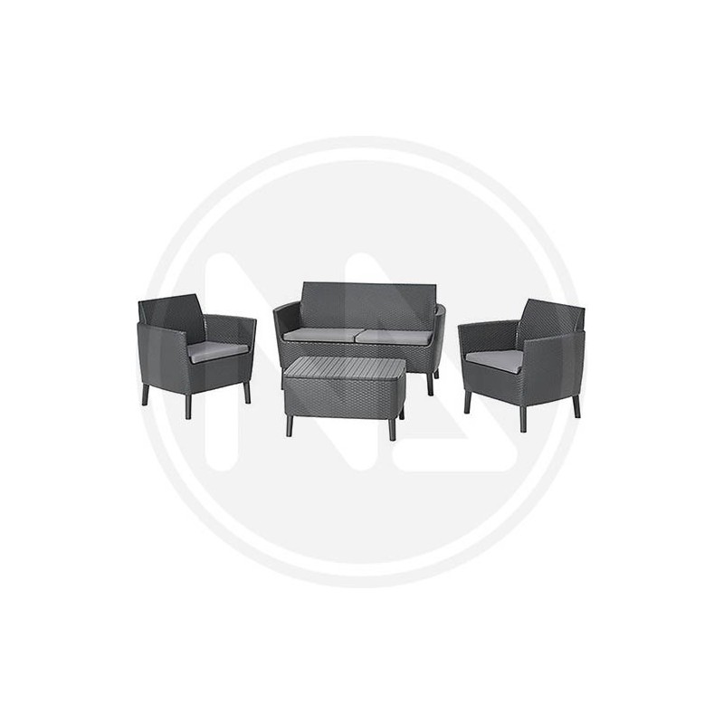 LIVING ROOM RESIN "SALEMO" GRAPHITE KETER