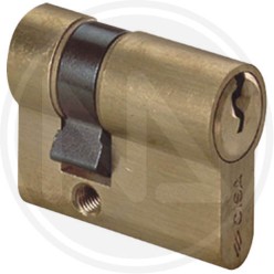 shaped single cylinder mortice version BRASS "0G304" cisa
