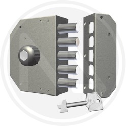 LOCK to be applied WITH KNOB "3000" cr