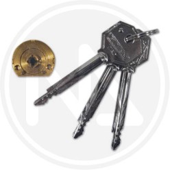 rim version pin cylinder "70p" fiam