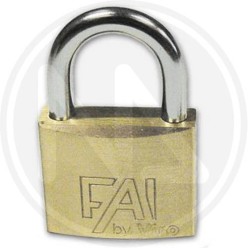 LUCCHETTO ad arco in ottone "fai" viro