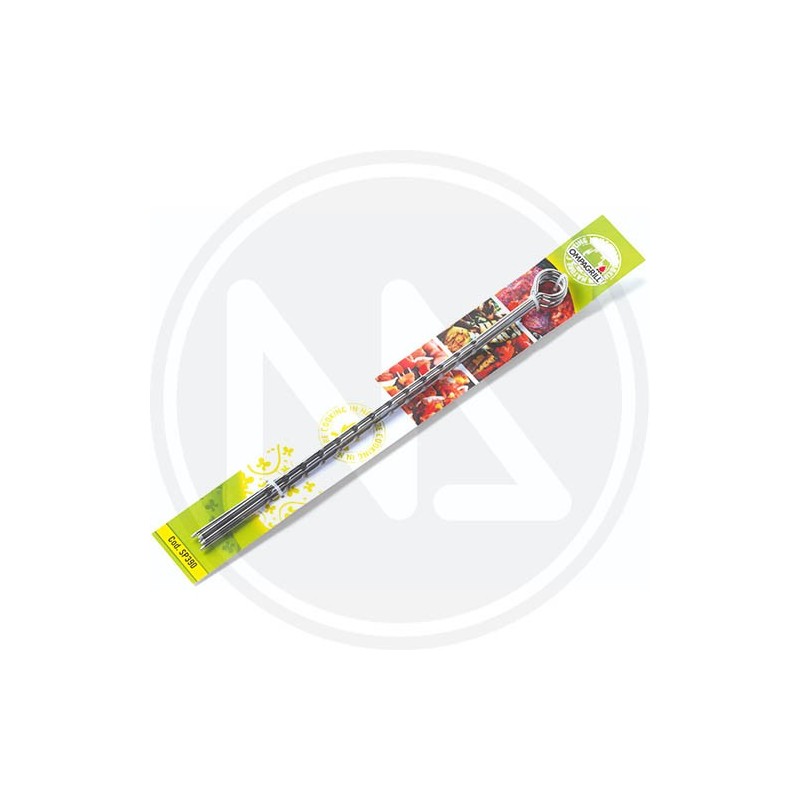 SPIEDINI per barbecue ACCIAIO ZIGRINATO "OMPAGRILL"