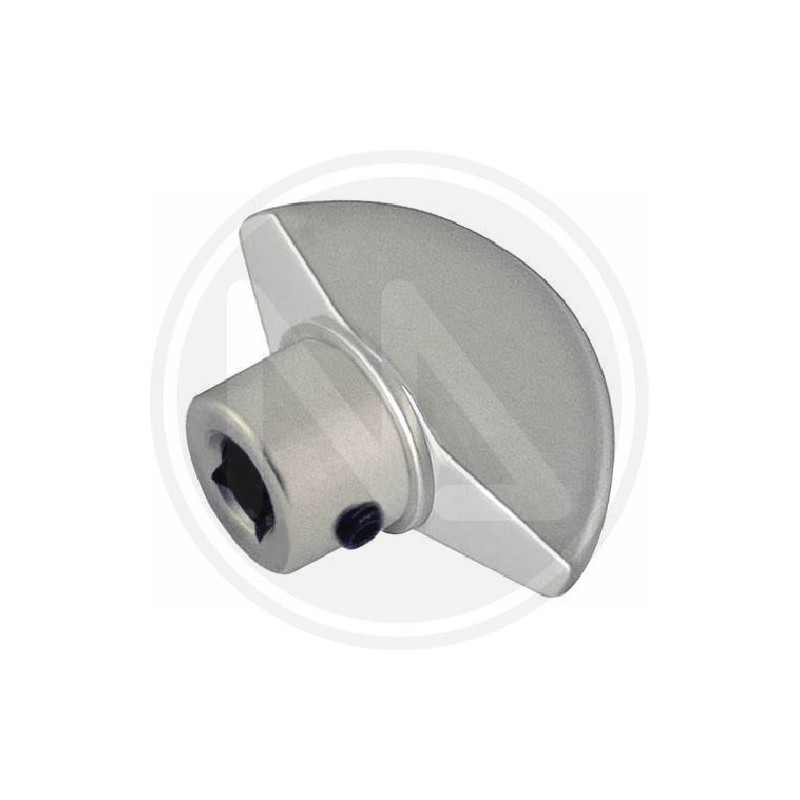 KNOB FOR CYLINDER satin chrome WITH SHANK MOIA