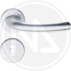 CHROME POLISHED DOOR HANDLE "HAITI"