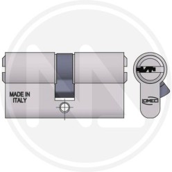 MORTICE CYLINDER NICKEL PLATED BRASS ART. 2120 L OMEC