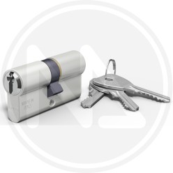 MORTICE CYLINDER NICKEL PLATED BRASS ART. 120 OMEC