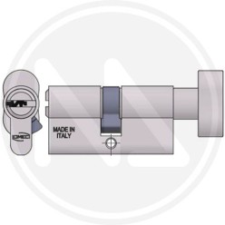 MORTICE CYLINDER WITH KNOB ART 2123 L TK OMEC