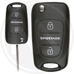 CAR KEY WITH REMOTE CONTROL "KIA003C-3BT" KEYLINE