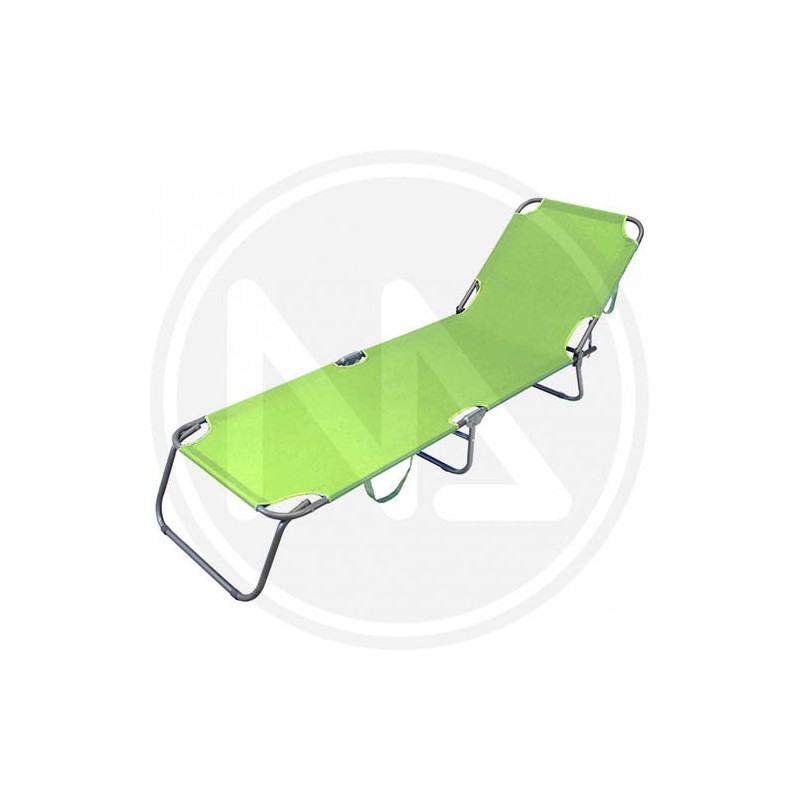green steel beach bed "RIMINI"