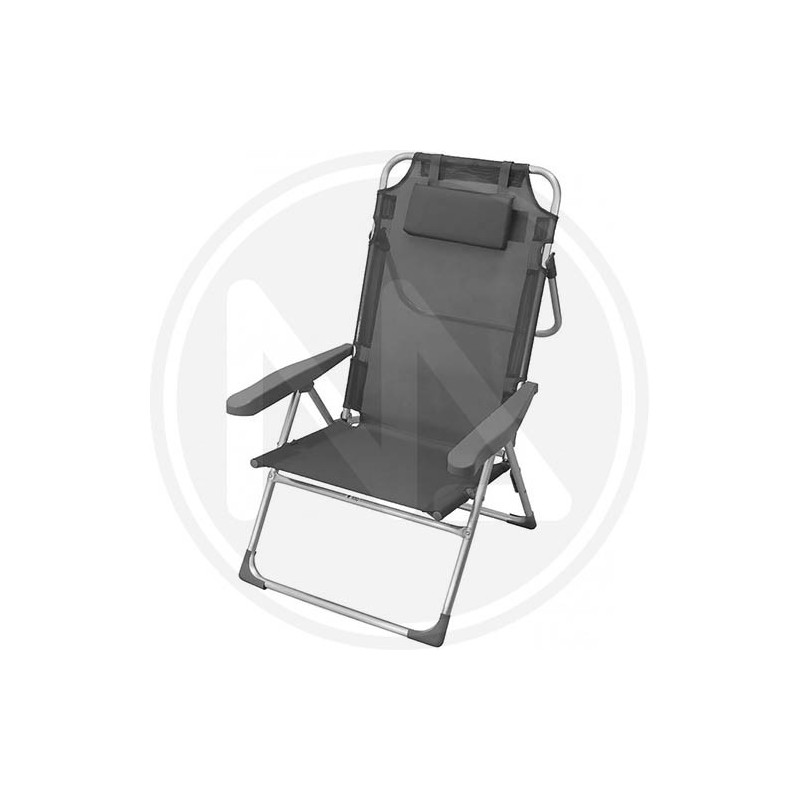 aluminium grey chair with cushion and arms aluminium grey chair with cushion and arms