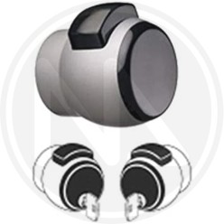 KNOB PRESS and OPEN with key "nova 13" SILVER MERONI