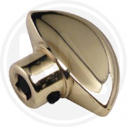KNOB FOR CYLINDER brass-plated WITH SHANK MOIA