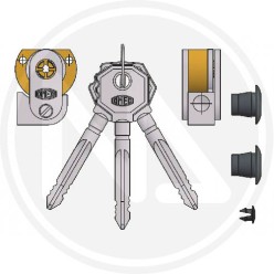 NICKEL-PLATED MORSE CYLINDER ART. 4052 OMEC