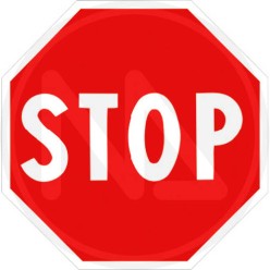 SIGNAL FOR SITE IN METAL "STOP" fig 37