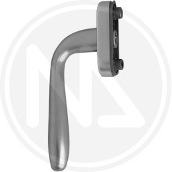 DK FRAMES HANDLE IN SATIN silver ALUMINIUM "AGNONE"