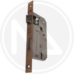 Patent mortice LOCK with bronzed square edge BONAITI