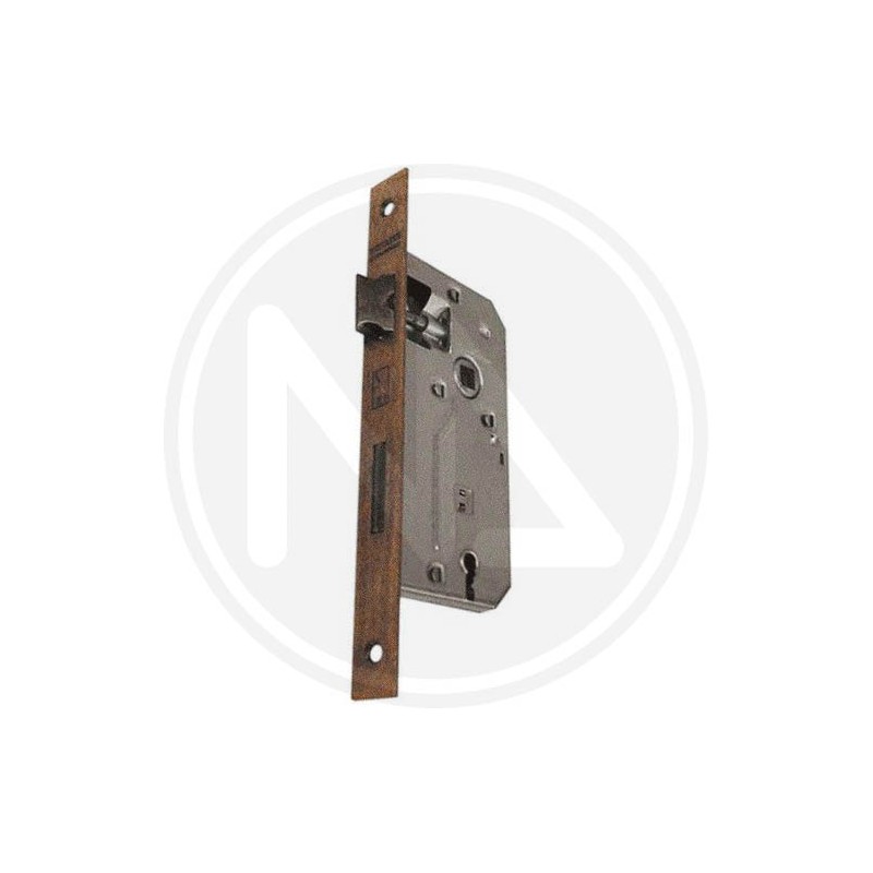 Patent mortice LOCK with bronzed square edge BONAITI