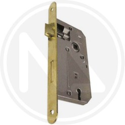 mortice version round border brass plated patent lock BONAITI