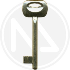 number key for brass plated patent lock BONAITI