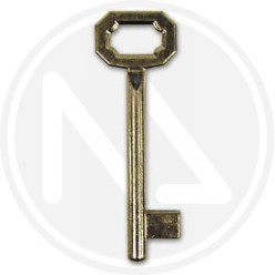 KEY FOR BRASS PLATED PATENT LOCKS PASSEPARTOUT