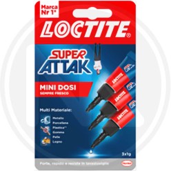 universal super attack adhesive "MINI" 3X1 GR loctite