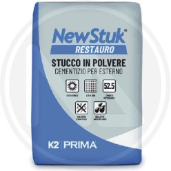 powder  stucco for exteriors "new stuk RESTAURO"