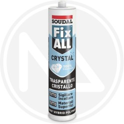 ADHESIVE SEALING "FIX ALL CRYSTAL" CARTRIDGE SOUDAL