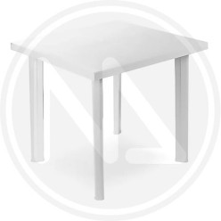 GREEN RESIN TABLE "FIOCCO BIANCO"