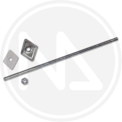 zincplated bar (with washers and nut)