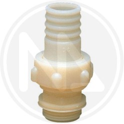 Straight hose nylon connection for electical pumps