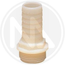 Nylon hose connection for electical pumps