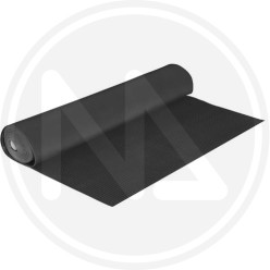 BLACK RUBBER STRIPES FLOOR COVERING H. 130 CM. MAURER