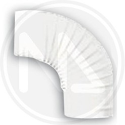 GOMITO PER tubO STUFA bianco