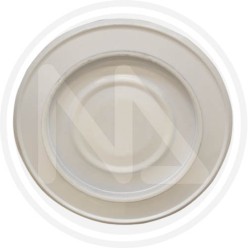 ROSONE CON COPERCHIO per tubO stufa BIANCO