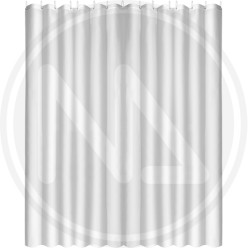POLYESTER SHOWER CURTAIN "BIANCO OPACO" MAURER