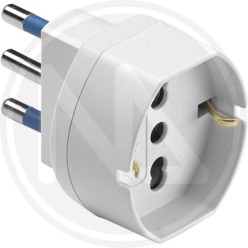 SINGLE ADAPTER 16A WHITE SHUKO SOCKET p40 MAURER